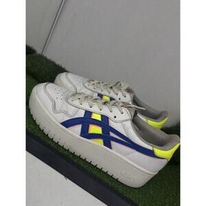 Asics Japan S Womens Size 8 Platform Shoes Leather Fashion Sneakers White Casual